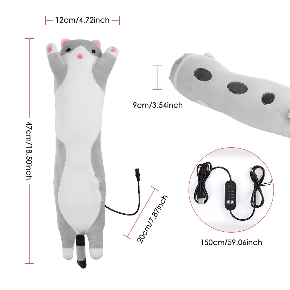 CuddleCat Heated Belly Pillow, a plush cat heating pillow, photo 18 of 19