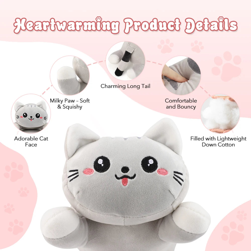 CuddleCat Heated Belly Pillow, a plush cat heating pillow, photo 5 of 19